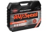 Набор инструмента AV Steel 127 предметов 1/4",3/8" профессиональный AV-011127