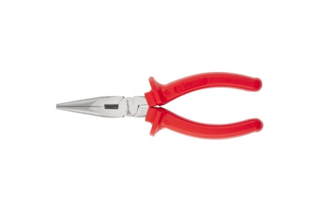 Длинногубцы 200 мм, прямые шлифованные, пластмассовые рукоятки MATRIX Econom 17194