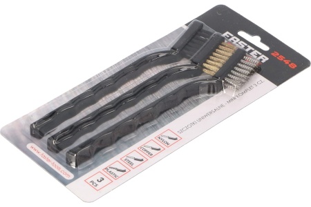 Набор мини-щеток FASTER TOOLS 3 штуки 2548