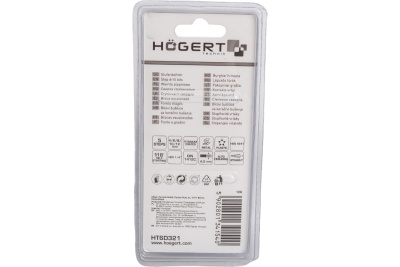 Сверло ступенчатое 4-12 мм HOEGERT TECHNIK HT6D321
