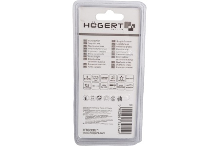 Сверло ступенчатое 4-12 мм HOEGERT TECHNIK HT6D321