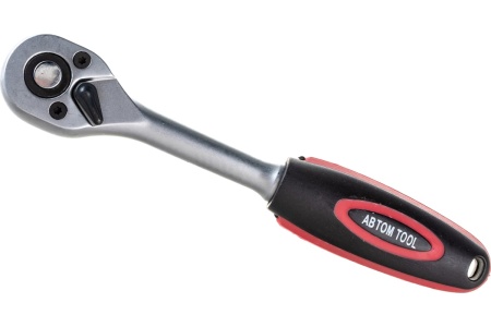 Трещотка ABTOMTOOL РROFFI 1/4, 72 зуб, 145 мм, CrV 54450