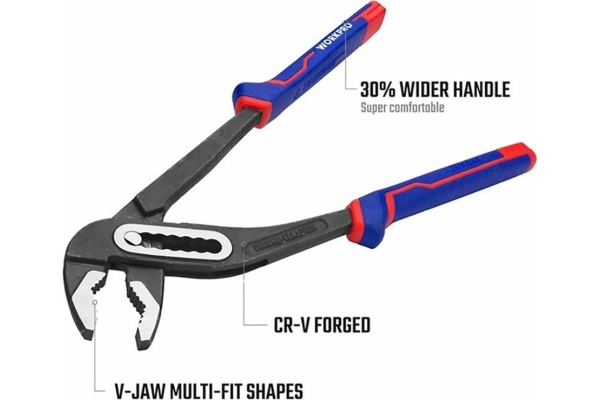 Переставные клещи WORKPRO 250 мм, 10 дюймов, CR-V WP231028