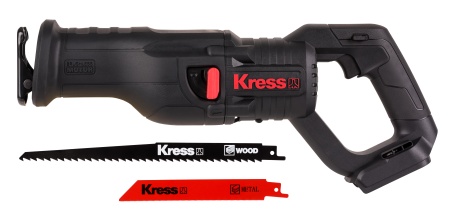 Пила сабельная аккумуляторная бесщеточная, KRESS KU501.9, 20В без АКБ и ЗУ
