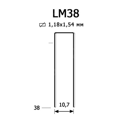 Скоба каркасная LM-38 cnk (12,6)