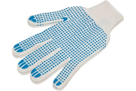 Трикотажные перчатки с пвх точкой Россия 7 класс вязки 677745