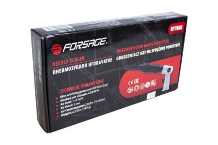 Пневмозубило с игольчатой насадкой Forsage F-RP7658 50348