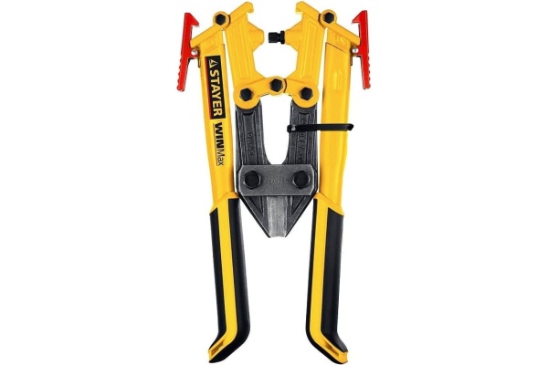 Stayer Болторез "EXPERT", складная конструкция, губки из Cr-Mo стали, двухкомп рукоятка, сталь HRC 42 до d= 8мм, 600мм 2331-060