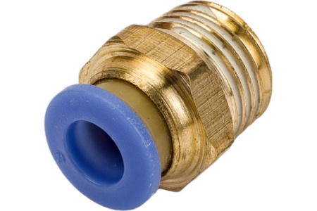 Фитинг цанговый прямой металлический 6 мм, наружная резьба 1/4" ARMA CF M1/4-06