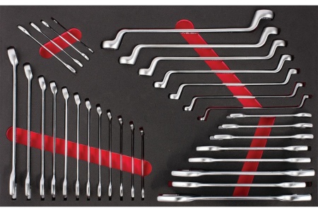 Инструментальная тележка IZELTAS PARTNER черная, с инструментами, 5 ящиков 8235007121-black