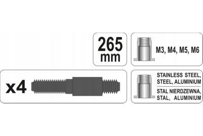 Заклепочник VOREL для резьбовых заклепок М3-М6 70270