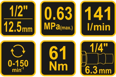Пневмотрещотка VOREL 1/2" 81117 Пневмотрещотка VOREL 1/2" 81117