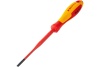 Отвертка KNIPEX SL4.0x0.8 шлицевая тонкая VDE, L  лезвия 100 мм, 1000V, 2-комп. рук-ка KN-982040SL
