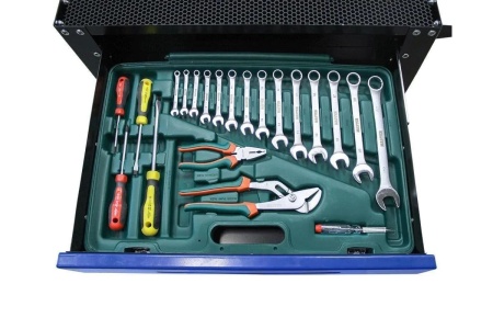 Тележка с инструментом AIST 98 пр. 4-32мм SL-гр 6 ящиков 0-901098M 00-00024691