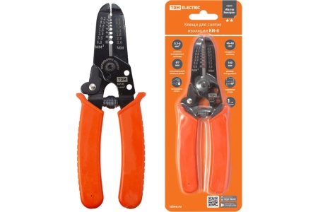 Клещи для снятия изоляции TDM МастерЭлектрик КИ-6, сечение зачищаемого провода 0,3-6 мм SQ1003-0110