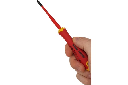 Диэлектрическая отвертка Felo PZ 1х80, E-Slim Ergonic 41519290