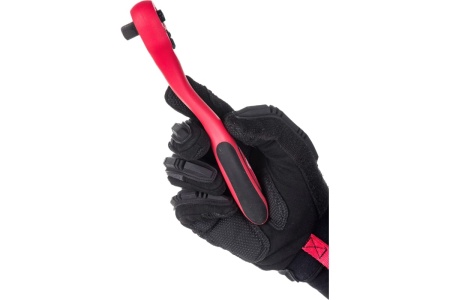 Рукоятка с храповым механизмом INTERTOOL на 72 зуба 3/8 изогнутая Cr-v, Professional HT-2108