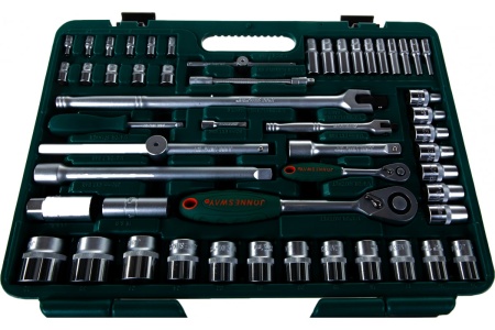 Универсальный набор торцевых головок 83 предмета Jonnesway S04H52483S