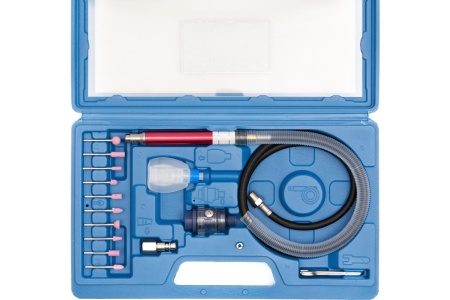 Пневмогравер с набором насадок Rossvik RT-1211K2