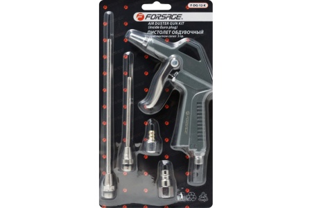 Обдувочный пистолет Forsage с комплектом сопел 26072