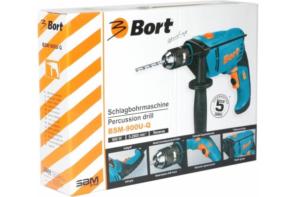 Ударная дрель BORT BSM-900U-Q 93727833