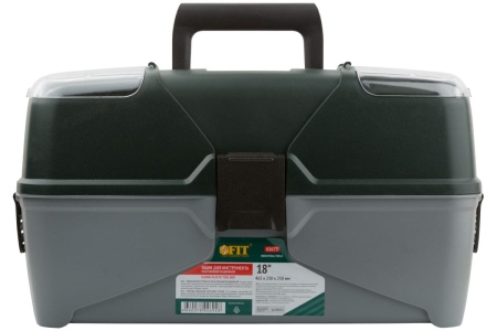 Ящик для инструмента FIT раздвижной пластиковый с 3-мя кантилеверами отделениями 18 65675