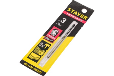 Cверло по бетону STAYER Hercules 3x70 мм 2915-070-03_z01