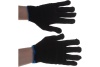 Вязаные упрочненные перчатки РОС черные, х/б с ПВХ 12497