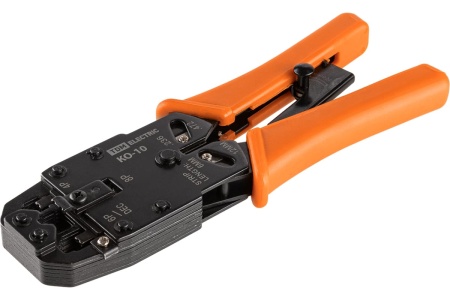 Обжимные клещи TDM КО-10 "МастерЭлектрик" обжим RJ-10/11/12/45 (8P8C, 6P6C, 6P4C, 6P2C, 4P4C) SQ1001-0011