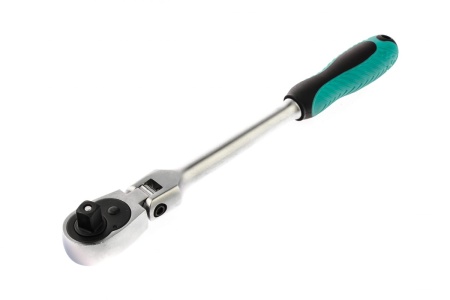 Ключ-трещотка 3/8, 72 зуба, с быстрым сбросом, шарнирная STELS СrV 14045