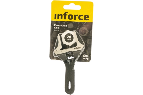 Компактный разводной ключ 120 мм Inforce 06-05-100