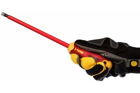 Диэлектрическая отвертка Felo Ergonic 8,0х1,2х175 плоская шлицевая 41308090