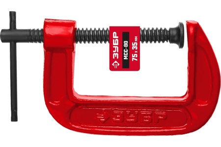 Струбцина Зубр МСС-80 тип G 75 мм, 32244-075 Струбцина Зубр МСС-80 тип G 75 мм, 32244-075