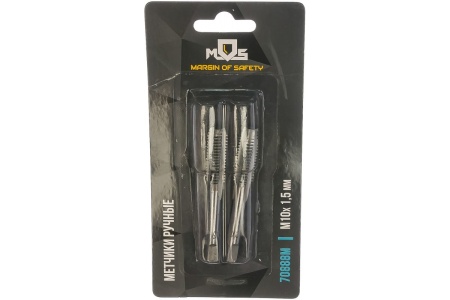 Ручные метчики, комплект 2 шт. М10 х 1.5 мм MOS 70888М