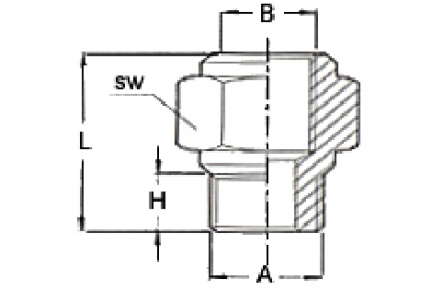 Переходник мама 1/2" - папа 1/4" (блистер) 1216/7 M1/4*F1/2 GAV 38903