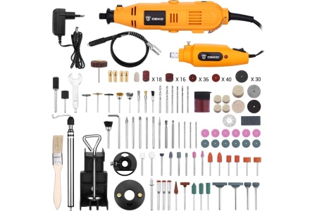 Электрические граверы DEKO DKRT и DKRT200 + набор аксессуаров 237 штук DEKO 063-1414