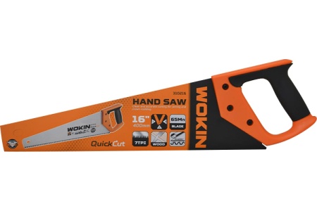 Ножовка по дереву и пластику Wokin 7 tpi, 400 мм 1352797