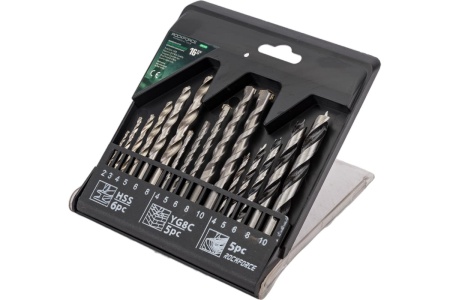 Набор сверел комбинированный 16 шт ROCKFORCE RF-DBS16M