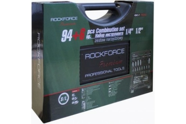 Набор торцевых головок и вставок ROCKFORCE 1/2, 1/4 DR 94пр + 6пр. RF-4941-7-PREMIUM