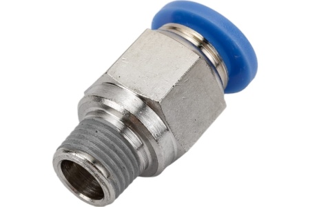 Фитинг цанговый прямой с наружной резьбой 1/8M для трубки диаметром 8 мм SHPI PC 08-R01