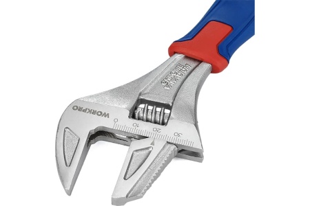 Разводной сверхширокооткрывающийся ключ WORKPRO 2 в 1 200 мм (8 дюймов) CR-V WP272014