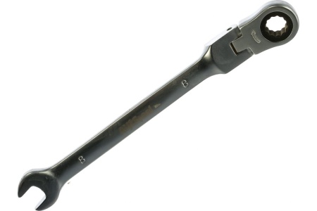 Комбинированный ключ трещоточный с шарниром 8мм AV Steel  AV-315208