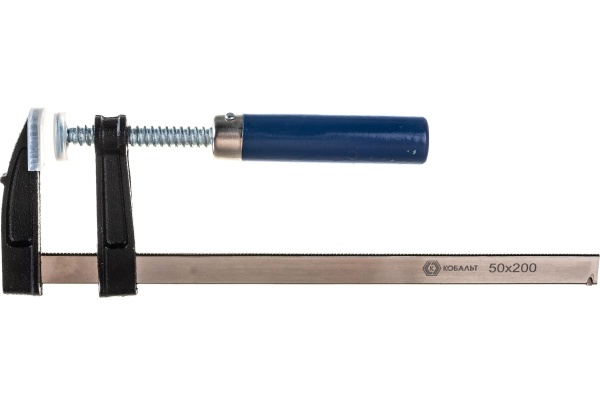 F-образная струбцина 50 x 200 мм, деревянная рукоятка КОБАЛЬТ 917-071 F-образная струбцина 50 x 200 мм, деревянная рукоятка КОБАЛЬТ 917-071