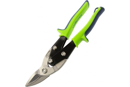 Ножницы по металлу СИБРТЕХ 250 мм, правый рез, сталь С55, двухкомпонентные рукоятки 78337