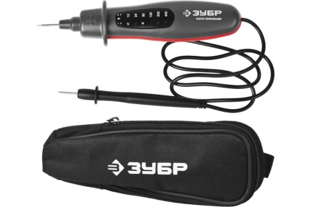 Тестер напряжения, определение полярности, чехол, 6-400В, 190мм Зубр "МАСТЕР" 45250