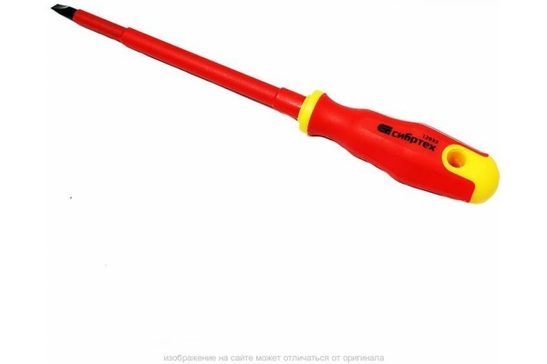 Диэлектрическая отвертка СИБРТЕХ SL6,5*150mm 12935