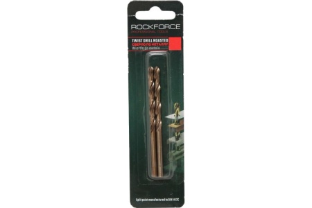 Сверло по металлу (2 шт; 4.8 мм; HSS-Co; в блистере) ROCKFORCE RF-DS2316