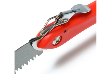 Садовая ножовка Greengo складная 40 см, рукоять оранжевая с черной вставкой пластик 150805