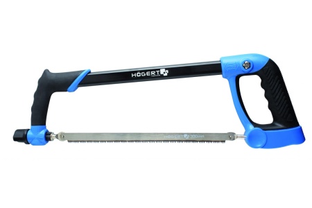 Универсальная ножовка HOEGERT TECHNIK 300 мм, в комплекте полотна по дереву и металлу HT3S277