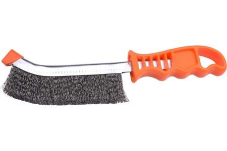 Ручная металлическая щетка HARDEN медное покрытие, 225 mm. 620140